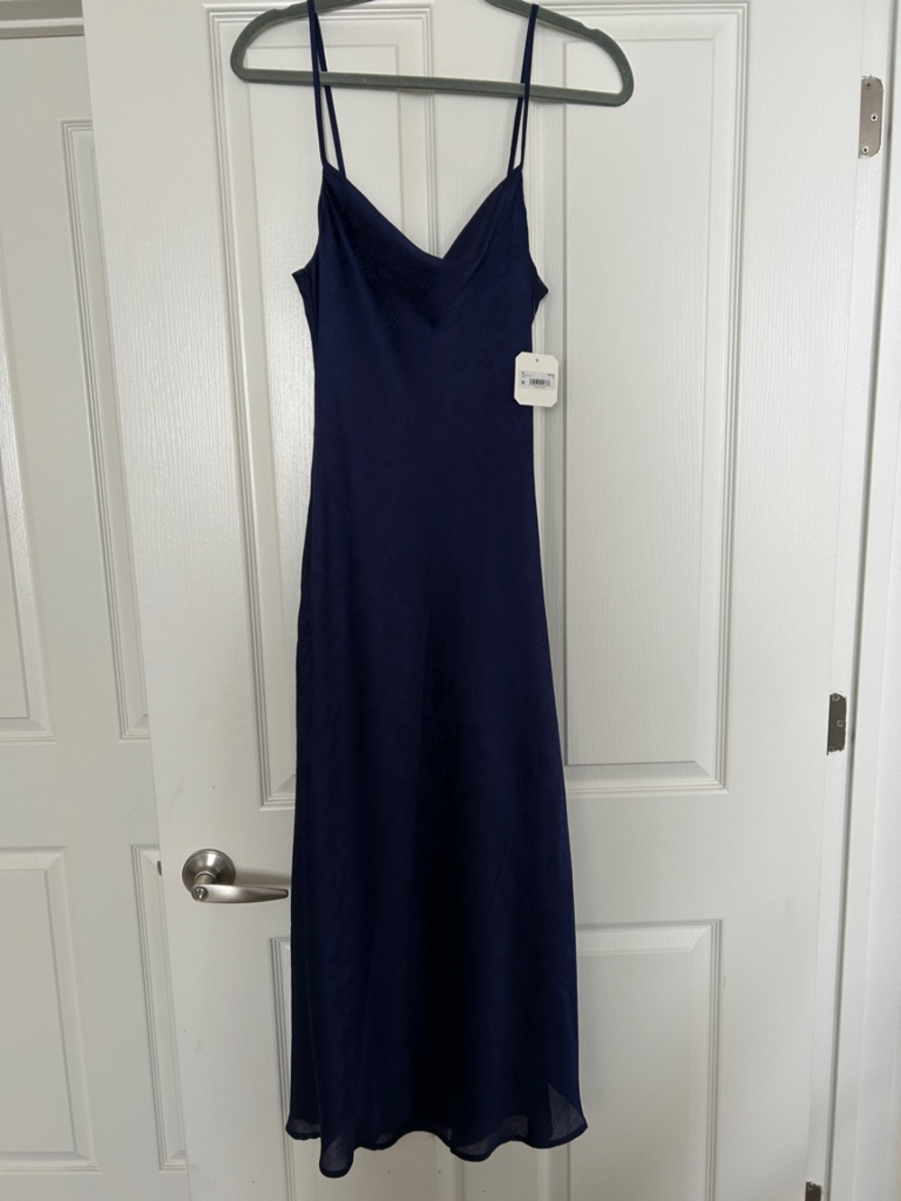 Altar'd State Navy Blue Slip Midi Dress NWT